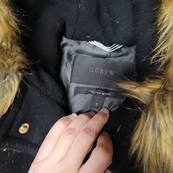 J.Crew Women's Chateau Parka Italian Stadium Cloth By Nello Gori Wool Co… - Picture 5 of 8